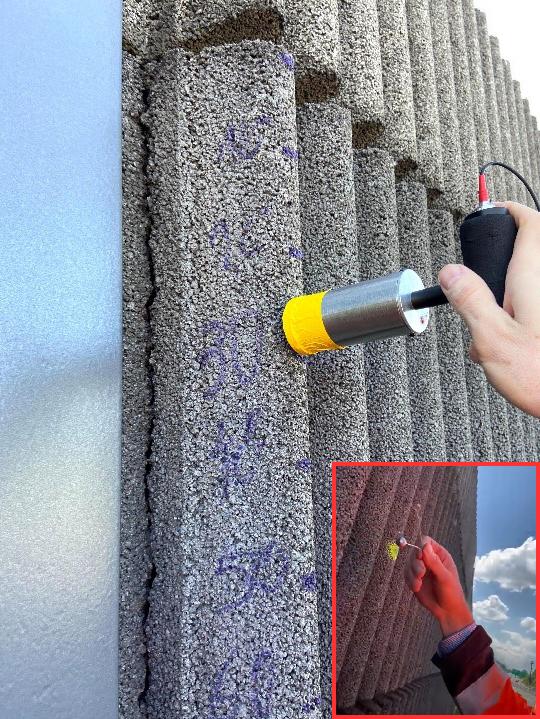 Lärmschutzwanduntersuchungen mit dem Impact-Echo Verfahren 
